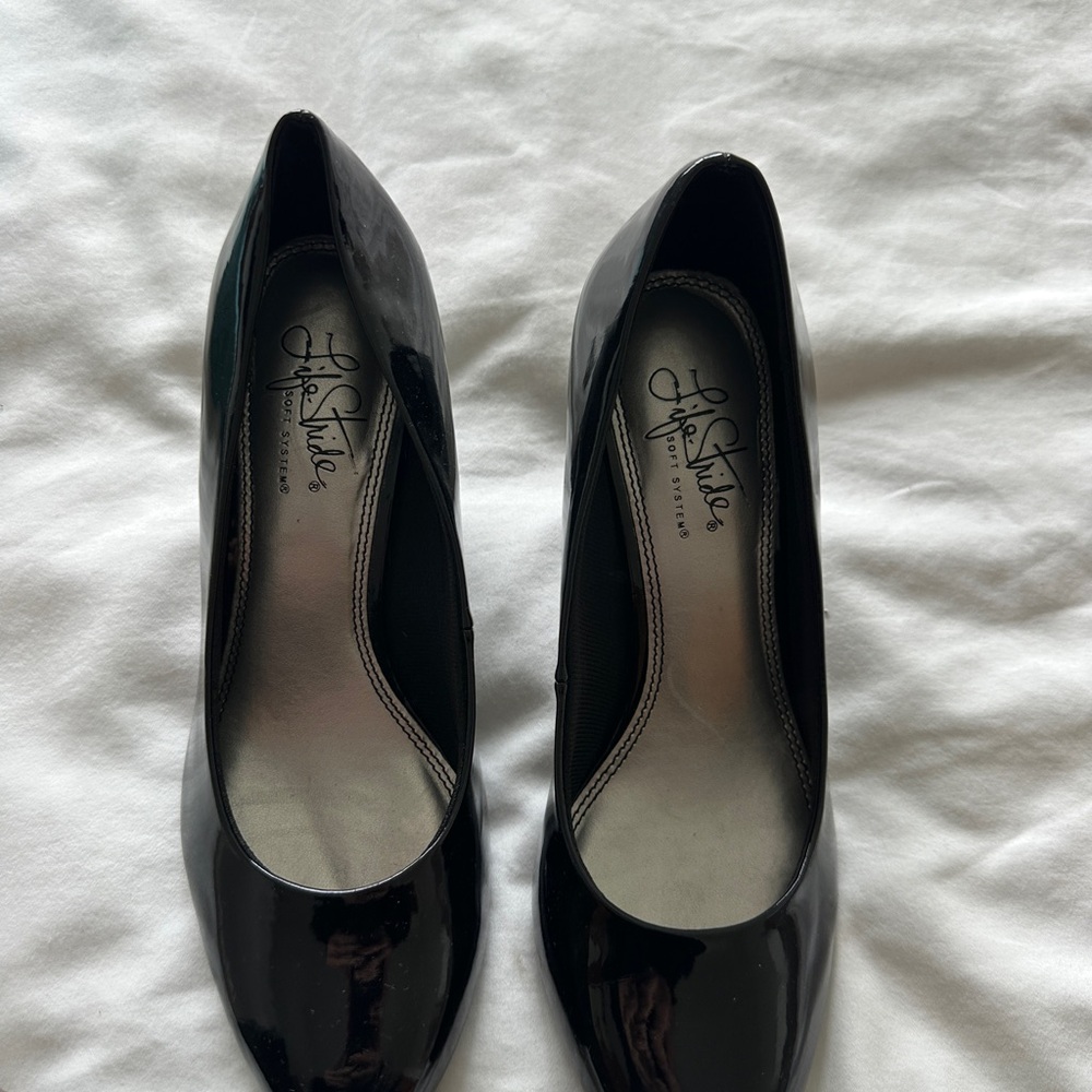 Life Stride Black Heels Timeless Elegance